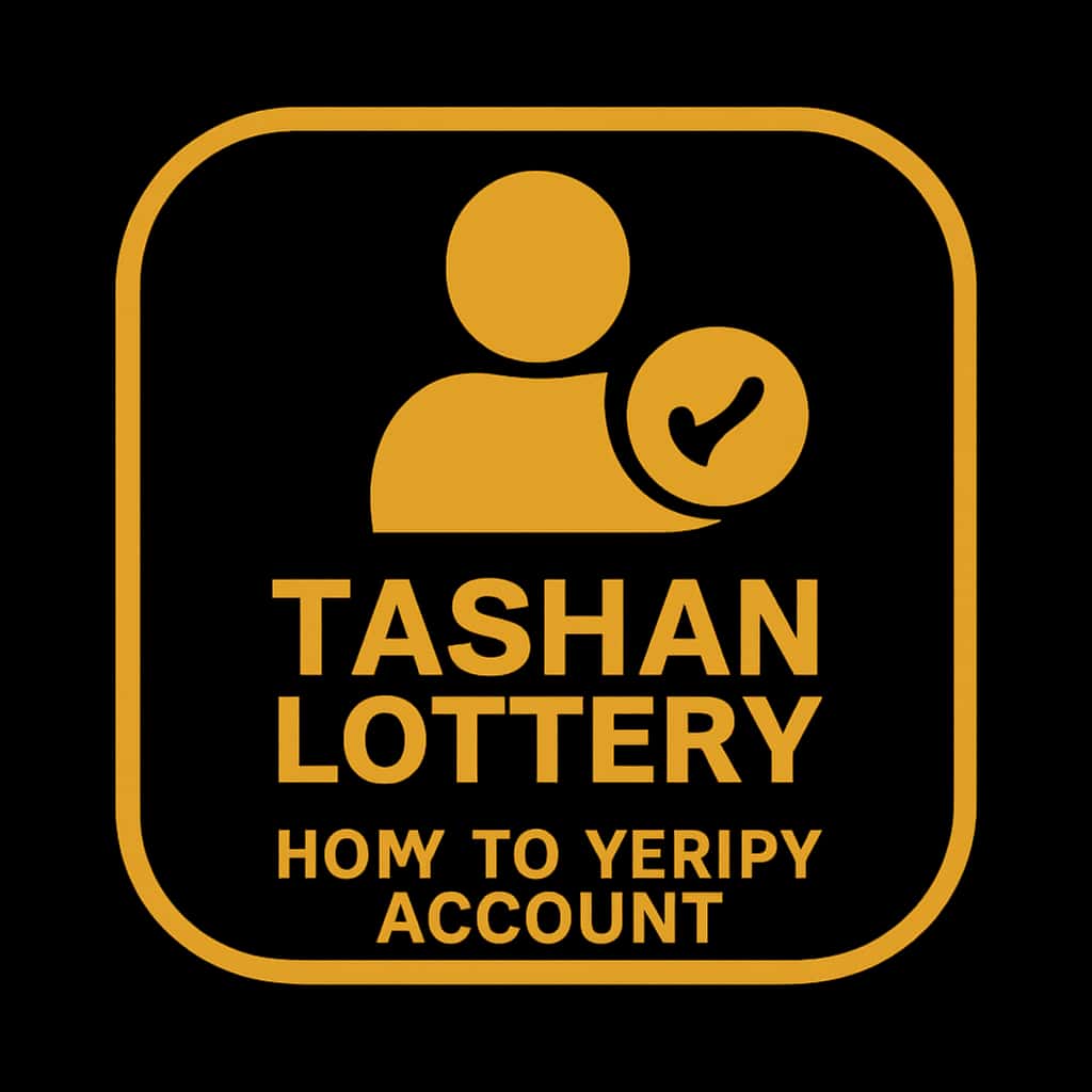 An icon representing the verification of a Tashan Lottery account.