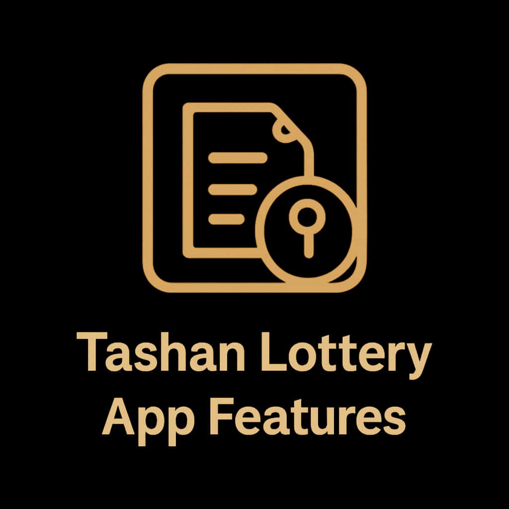 An icon illustrating Tashan Lottery App features.