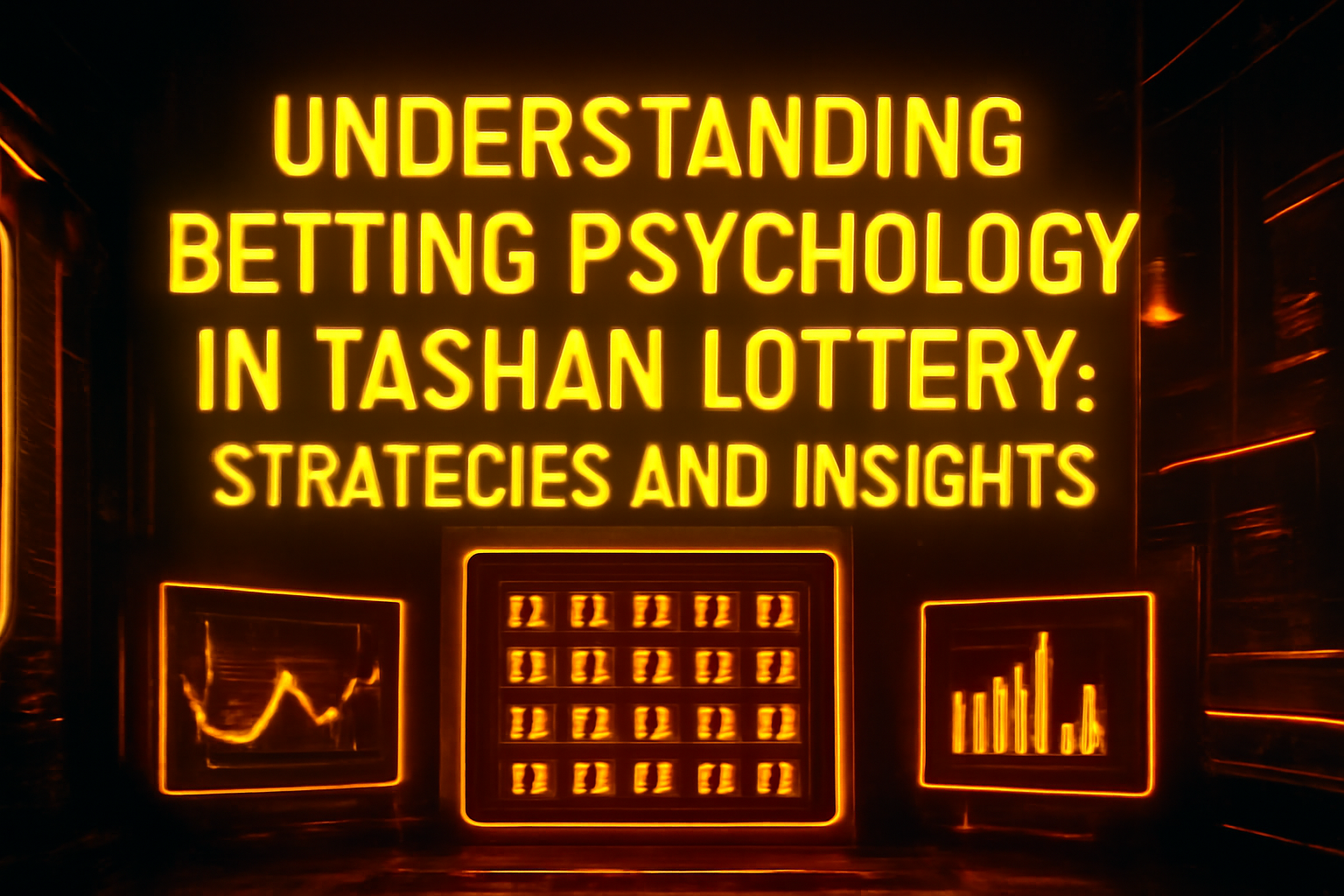 A clean, futuristic scene illustrating the process of setting up a Tashan Lottery profile.