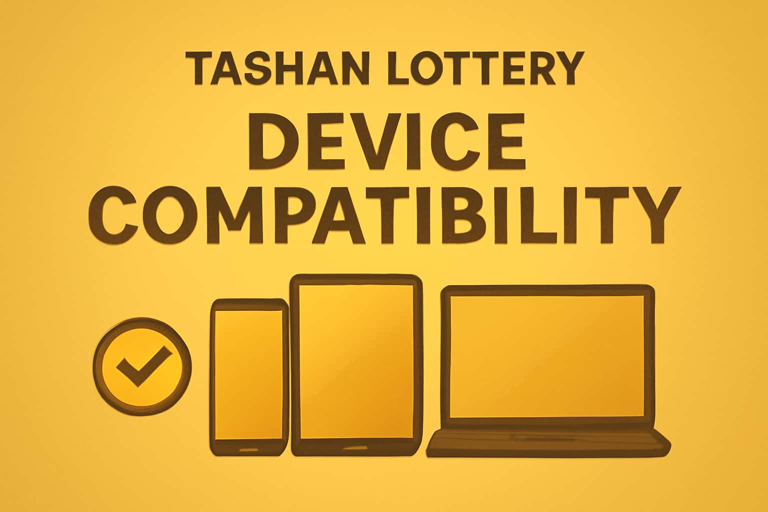 An informative scene displaying Tashan Lottery Device Compatibility with modern visuals.