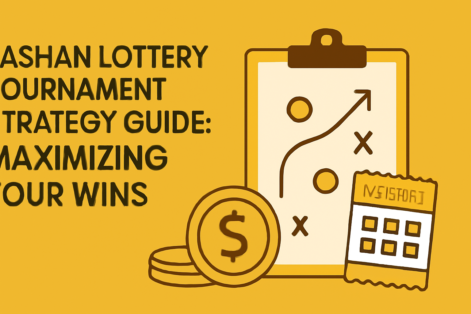 An informational scene depicting the Tashan Lottery app with user interface elements.