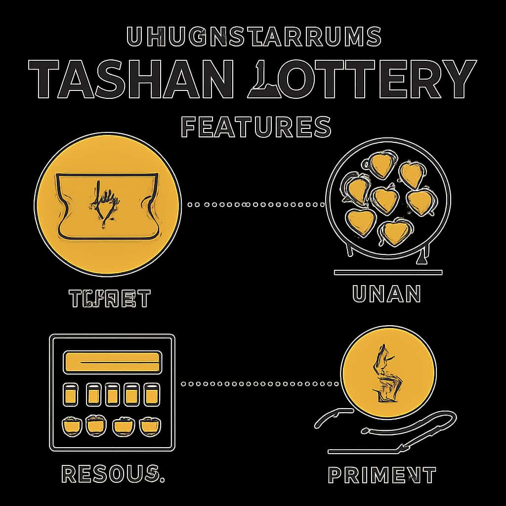 Illustration showing Tashan Lottery functionality.