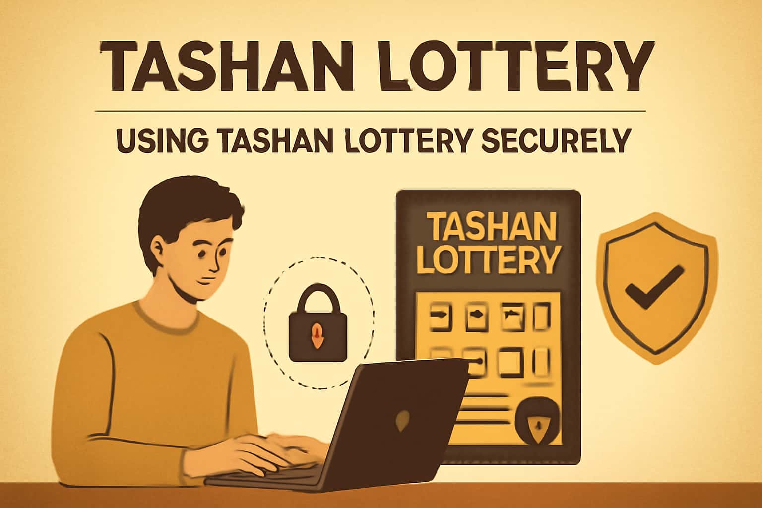 A professional infographic illustrating safe practices for using Tashan Lottery.
