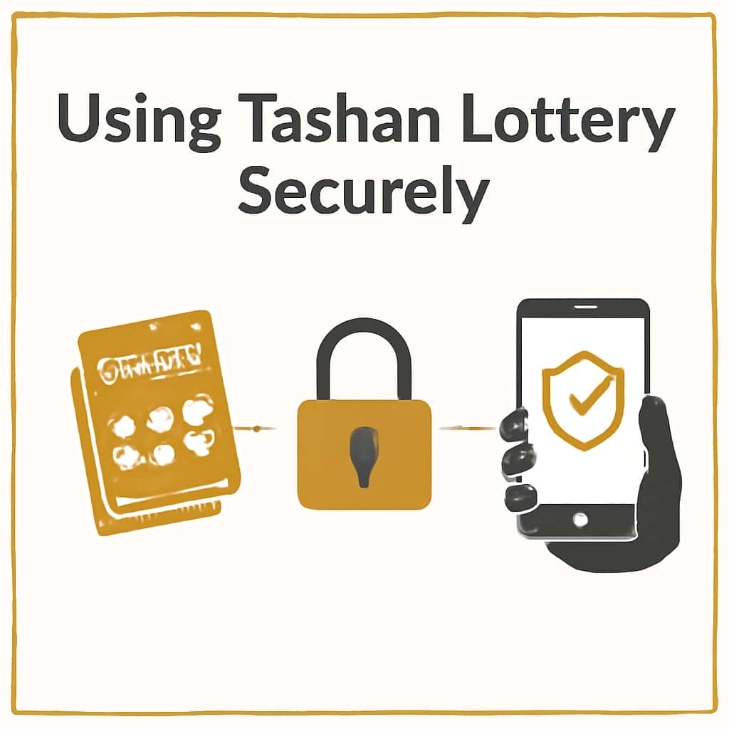 An educational diagram outlining security measures for Tashan Lottery.